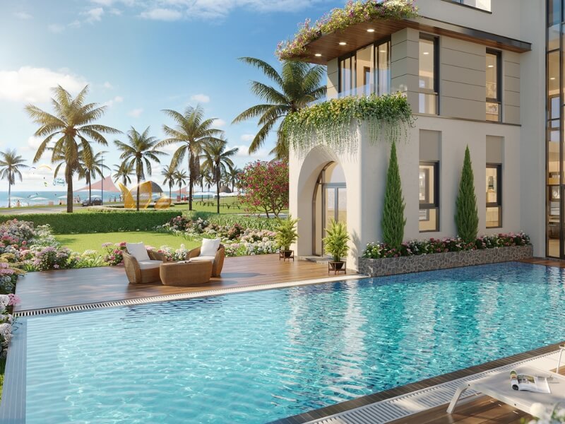 Hồ bơi riêng tại biệt thự đơn lập Costamigo Phan Thiết